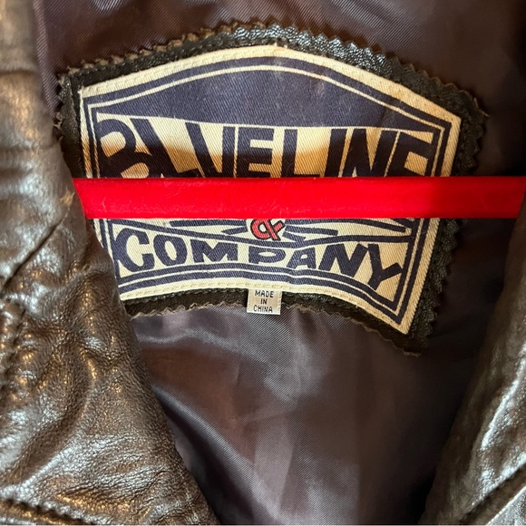 Vintage women’s  Blueline & company 100% leather bomber jacket. Size large - Picture 3 of 13